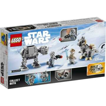 LEGO Star Wars at-at vs. Tauntaun Microfighters 75298 Building Kit; Awesome Buildable Toy Playset for Kids Featuring Luke Skywalker and at-at Driver Minifigures, New 2021 (205 Pieces), Multicolor