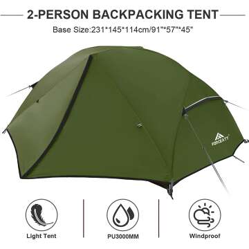 Waterproof 2-3 Person Tent
