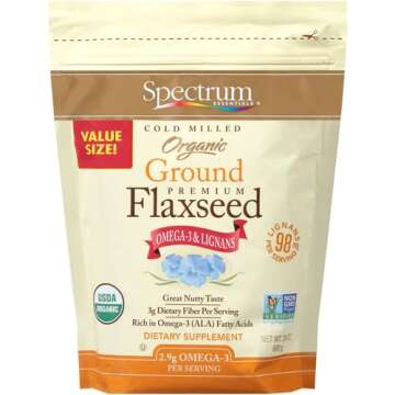 Spectrum Essentials Organic Ground Flaxseed 24 Oz - Premium Quality Superfood