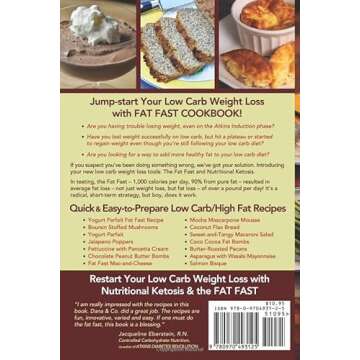 Fat Fast Cookbook: 50 Easy Recipes to Jump Start Your Low Carb Weight Loss (Carbsmart Low-Carb Cookbooks)