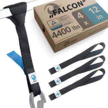 Secure Your Ride with Valonic Falcon Soft Loop Tie Downs - Heavy Duty & Durable