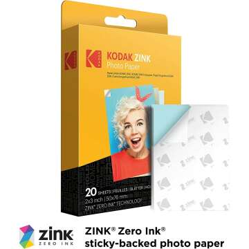 KODAK Step Wireless Photo Printer with Zink Technology Gift Bundle