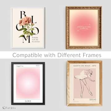 Fardes Coquette Aesthetic Pink Posters for Room Decor