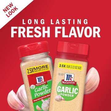 McCormick Garlic Powder, 8.75 oz - Pure & Flavorful Spice