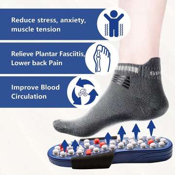 BYRIVER Acupressure Foot Massage Slippers for Pain Relief