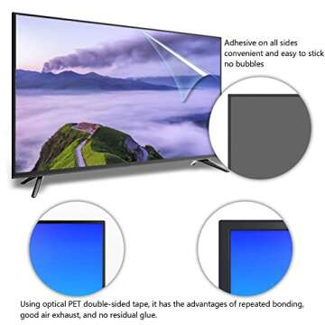 43-65 Inch TV Screen Protector - Anti Glare & Dustproof