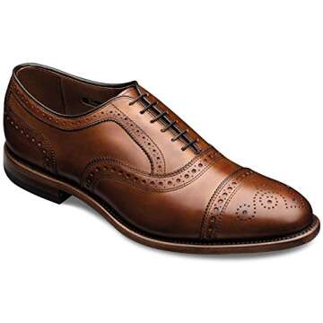 Allen Edmonds Men's Strand Cap Toe with Perfing,Walnut,10 D US