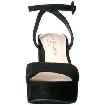 Chinese Laundry Women's Theresa Platform Dress Sandal, Black Suede, 7.5 M US