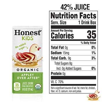 Honest Kids Appley Ever After Organic Juice Drink 40 Pack