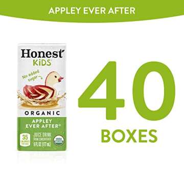 Honest Kids Appley Juice Drink Pack of 40 - Organic