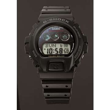 Casio G-Shock GW6900-1 Men's Tough Solar Black Resin Sport Watch