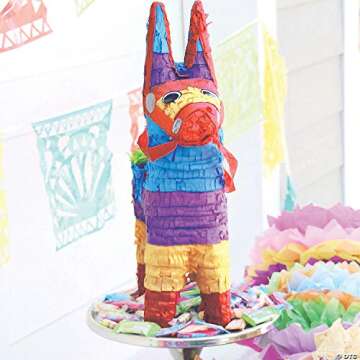 Colorful Donkey Pinata for Cinco de Mayo - Fiesta Party Decor