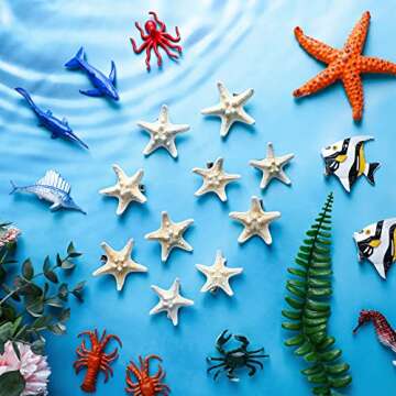 Yilloog 18 Pcs Starfish Hair Clips Mermaid Hair Accessories Seashell Hair Clips Resin Hair Clips Starfish Beach Hair Pins for Women Ladies Halloween Wedding Bridal Gifts