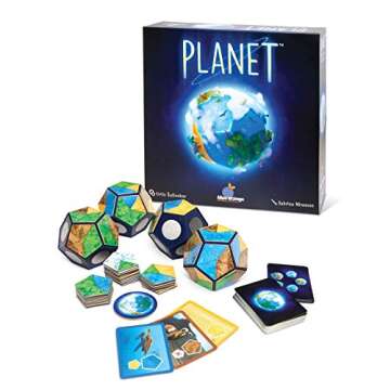 Blue Orange Games Planet Board Game - Award Winning Kids, Family or Adult Strategy 3D Board Game for 2 to 4 Players. Recommended for Ages 8 & Up.