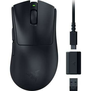 Razer DeathAdder V3 HyperSpeed: Lightweight Wireless Gaming Mouse