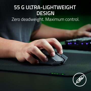 Razer DeathAdder V3: 55g Wireless Gaming Mouse