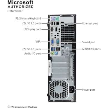 HP 600 G1 SFF Computer Desktop PC w/ 24in LCD FHD Monitor, 600G1 SFF PC Computer G3420 Processor, 16GB RAM, 256GB SSD, RGB Keyboard, DP Cord, Win10 pro(Renewed)