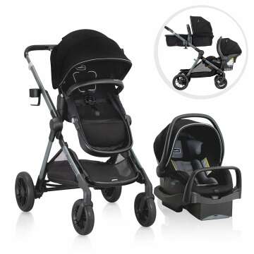 Evenflo Pivot Xpand Modular Travel System with LiteMax Car Seat