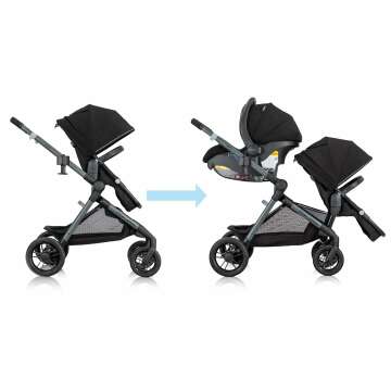 Evenflo Pivot Xpand Travel System with LiteMax Car Seat