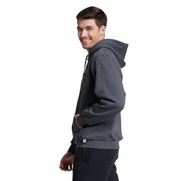 Russell Athletic Men's Dri-Power Fleece Pullover Hoodie - Black Heather