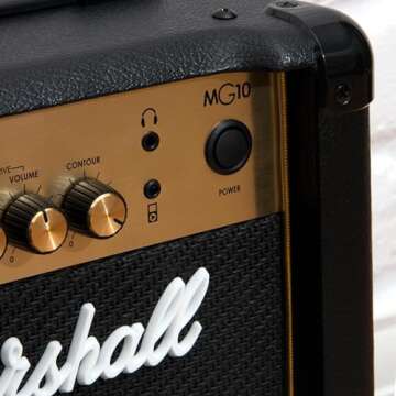 Marshall Amps Guitar Combo Amplifier, 3.5mm Jack, Black (M-MG10G-U)