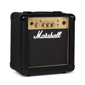 Marshall Amps Guitar Combo Amplifier, 3.5mm Jack, Black (M-MG10G-U)