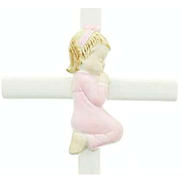 Roman Giftware Inc., Children's Gifts, New Baby, 7.5" H Valencia Praying Girl,Religious, Inspirational, Durable (7x1x2)