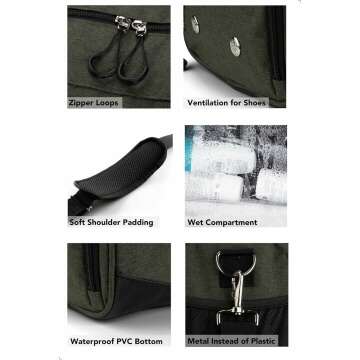 Gym Bag V1 for Men & Women with Shoe & Wet Compartment - Duffle Bag for Travel, Sports, Fitness & Workout
