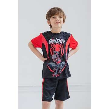 Marvel Avengers Spider-Man Miles Morales Toddler Boys Athletic Set 5T