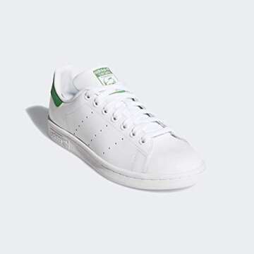 adidas Originals womens Stan Smith fashion sneakers, Core White/White/Green, 7 US