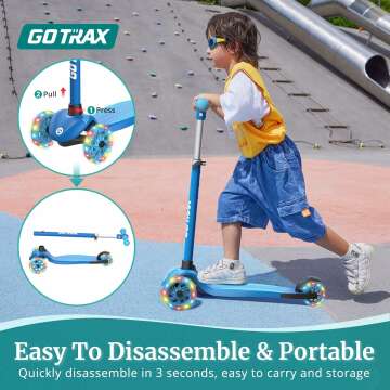 Gotrax KS1/KS3 Kids Kick Scooter with LED Wheels