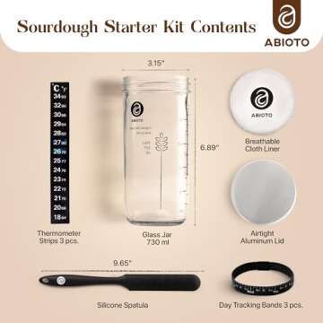 Premium Sourdough Starter Kit with Essentials for Perfect Bread