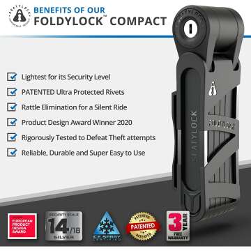 FoldyLock Compact Bike Lock
