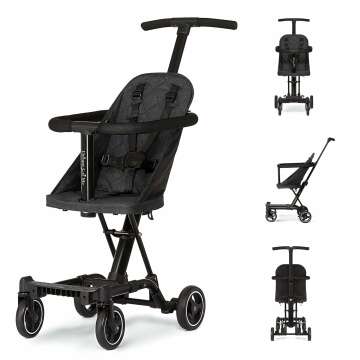 Lightweight Coast Rider Stroller - Compact & Easy Fold in Black