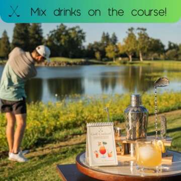 BarVentures Golf Inspired Mixology Bartender Kit ⏐ Bartender Golf Gifts Cocktail Set⏐ Golf Gifts for Men or Women⏐ Best Golf Gifts⏐ Golfing Gifts⏐ Golfer Gifts