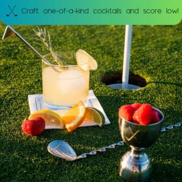 BarVentures Golf Inspired Mixology Bartender Kit ⏐ Bartender Golf Gifts Cocktail Set⏐ Golf Gifts for Men or Women⏐ Best Golf Gifts⏐ Golfing Gifts⏐ Golfer Gifts