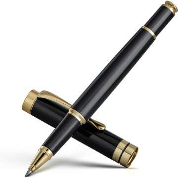 BEILUNER Black Chrome Ballpoint Pen Set - Elegant Gift