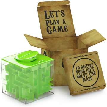 Money Maze Puzzle Box for Cash Gifts and Pranks