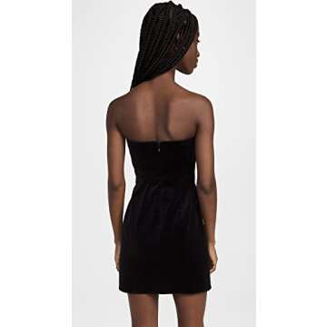 Theory Women's Strapless Mini Dress, Black, 4