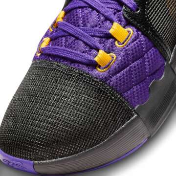 Lebron Witness 8 Basketball Shoes (FB2239-001, Black/Field Purple/University Gold) Size 13