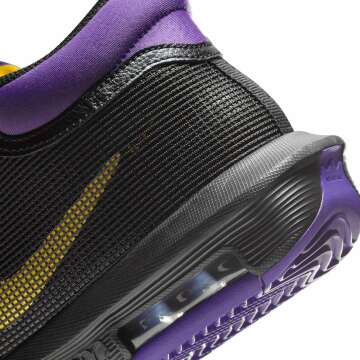 Lebron Witness 8 Basketball Shoes (FB2239-001, Black/Field Purple/University Gold) Size 13