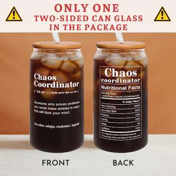 16 Oz Can Glass - Perfect Birthday Gift for Him & Her