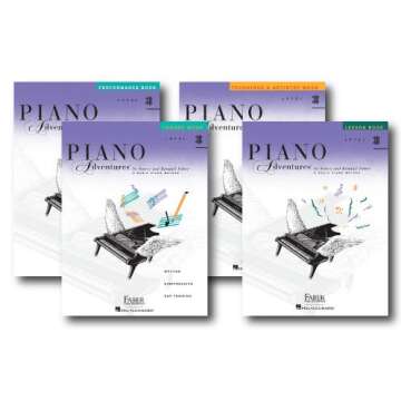 Faber Piano Adventures Level 3B Learning Library Set - Lesson, Theory, Performance, Technique & Artistry Books