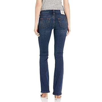 True Religion Women's Becca Mid Rise Bootcut Jean, Indigo Upgrade, 29