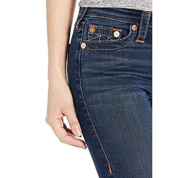 True Religion Women's Becca Mid Rise Bootcut Jean, Indigo Upgrade, 29