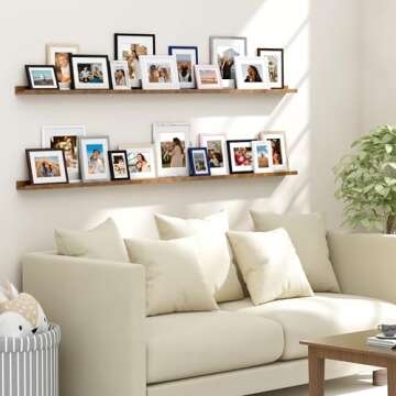 Vittanly 8x10 Picture Frames Set of 4 - Stylish Wall Gallery Display