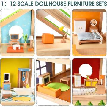 All Seasons Wooden Dollhouse - Hape Kids' Toy