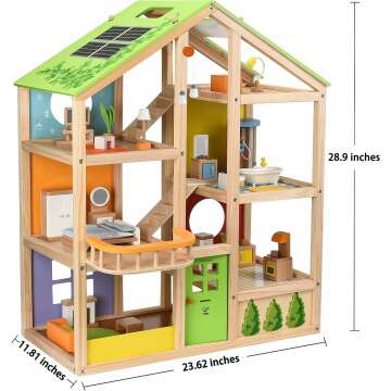 All Seasons Wooden Dollhouse - Hape Kids' Toy