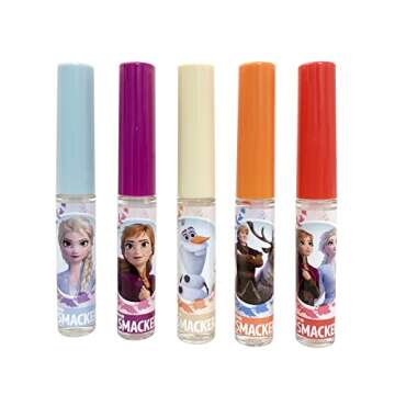 Lip Smacker Disney Frozen 2 Liquid Flavored Lip Balm Party Pack | Dry Lips | For Kids, Men, Women | Stocking Stuffer | Christmas Gift, Set of 5