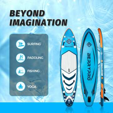 Inflatable Paddle Board for Water Sports with Accessories